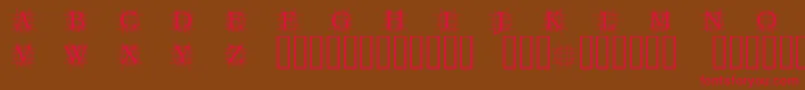 Grafbb Font – Red Fonts on Brown Background