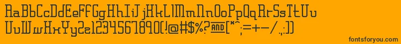 FrankfurtMesseSerif Font – Black Fonts on Orange Background