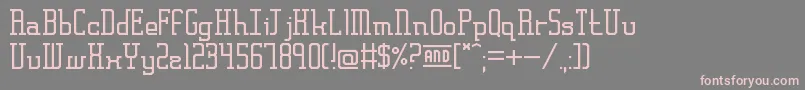 FrankfurtMesseSerif Font – Pink Fonts on Gray Background