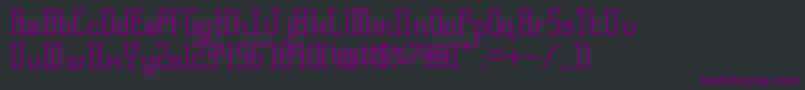 FrankfurtMesseSerif Font – Purple Fonts on Black Background