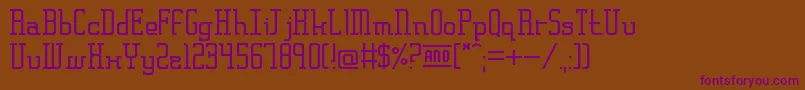 FrankfurtMesseSerif Font – Purple Fonts on Brown Background