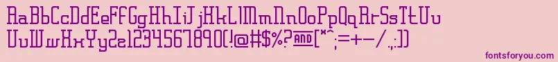 FrankfurtMesseSerif Font – Purple Fonts on Pink Background