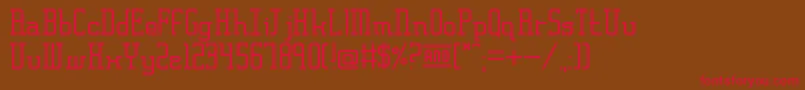 FrankfurtMesseSerif Font – Red Fonts on Brown Background