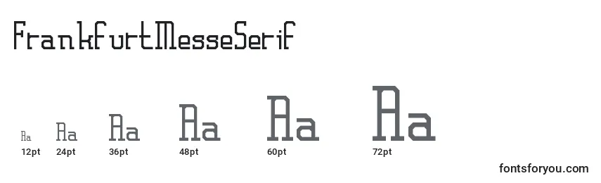 Размеры шрифта FrankfurtMesseSerif