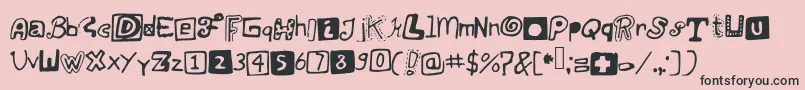 Justsomerandomdoodles Font – Black Fonts on Pink Background