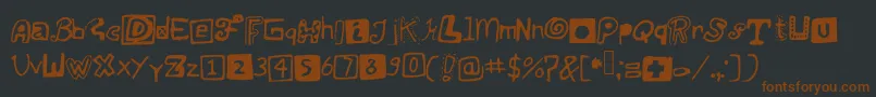 Justsomerandomdoodles Font – Brown Fonts on Black Background