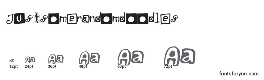 Justsomerandomdoodles Font Sizes