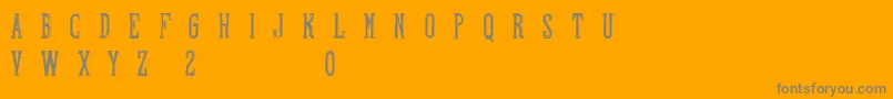 FontscafeHandshoptypographyA20Demo Font – Gray Fonts on Orange Background