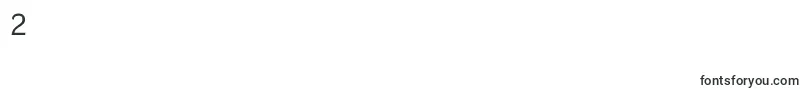 フォントMetrophobic – フォント数字2
