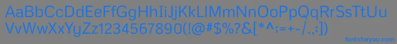 Metrophobic Font – Blue Fonts on Gray Background
