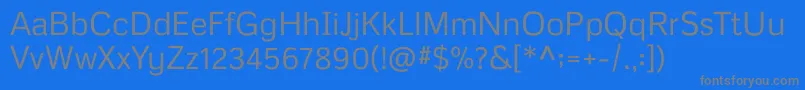 Metrophobic Font – Gray Fonts on Blue Background