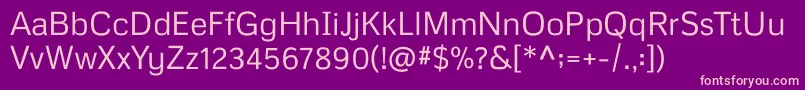 Metrophobic Font – Pink Fonts on Purple Background