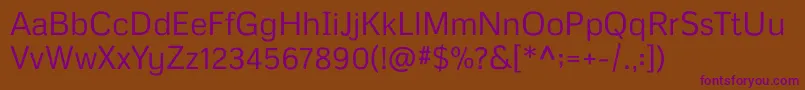 Metrophobic Font – Purple Fonts on Brown Background