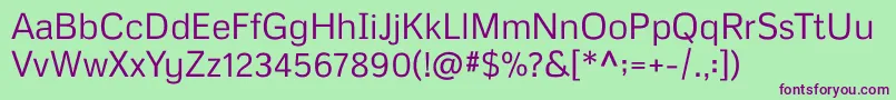 Metrophobic Font – Purple Fonts on Green Background