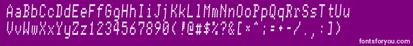 フォントConman – 紫の背景に白い文字