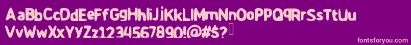 Lisätietoja GameTime-fontista GameTime-fontti – vaaleanpunaiset fontit violetilla taustalla