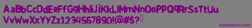 More about GameTime Font GameTime Font – Purple Fonts on Gray Background