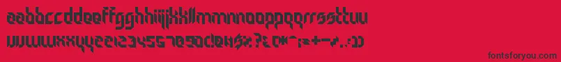 Particulator Font – Black Fonts on Red Background