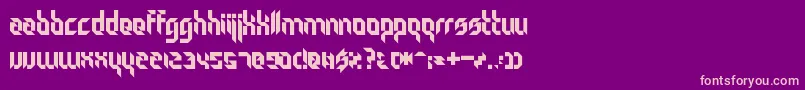 Particulator Font – Pink Fonts on Purple Background