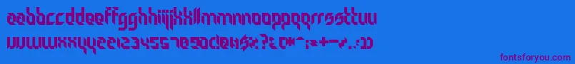 Particulator Font – Purple Fonts on Blue Background