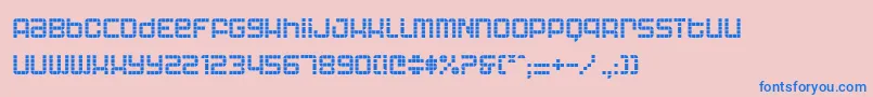 Astronaut Font – Blue Fonts on Pink Background