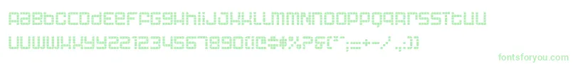 Astronaut Font – Green Fonts on White Background