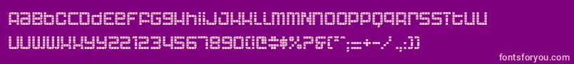 Astronaut Font – Pink Fonts on Purple Background