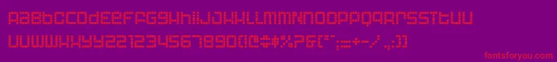 Astronaut Font – Red Fonts on Purple Background