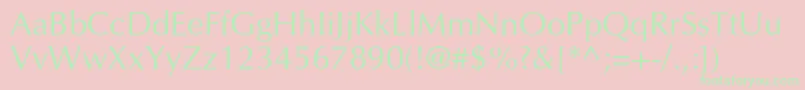 Agopushrc Font – Green Fonts on Pink Background