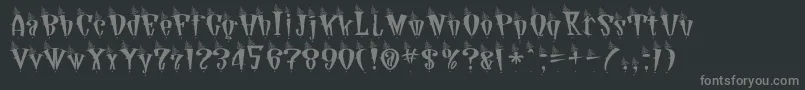 Jetson Font – Gray Fonts on Black Background