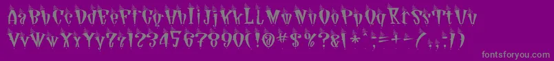 Jetson Font – Gray Fonts on Purple Background