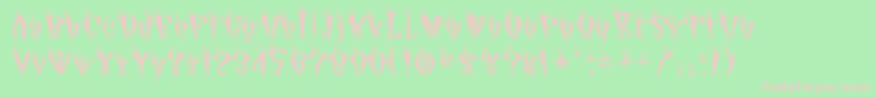 Jetson Font – Pink Fonts on Green Background