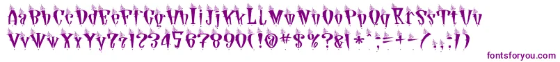 Шрифт Jetson – фиолетовые шрифты на белом фоне