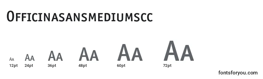 Размеры шрифта Officinasansmediumscc