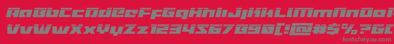 fuente Turbochargelaserital – Fuentes Grises Sobre Fondo Rojo