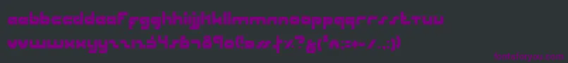 UniSolCondensed Font – Purple Fonts on Black Background