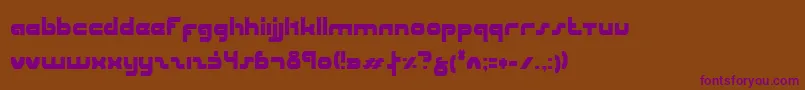 Шрифт UniSolCondensed – фиолетовые шрифты на коричневом фоне