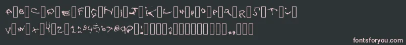 Zoe Font – Pink Fonts on Black Background