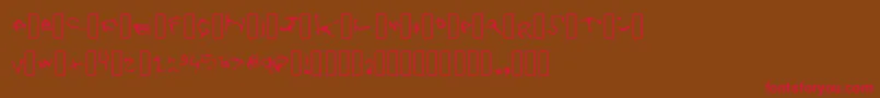 Zoe Font – Red Fonts on Brown Background