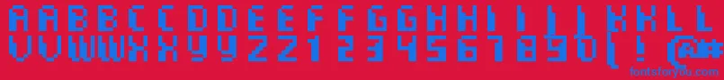 fuente CommoMonospaced – Fuentes Azules Sobre Fondo Rojo