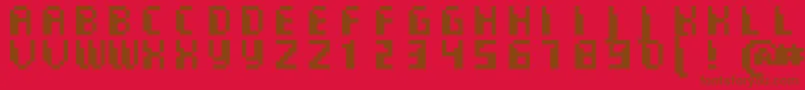 CommoMonospaced Font – Brown Fonts on Red Background