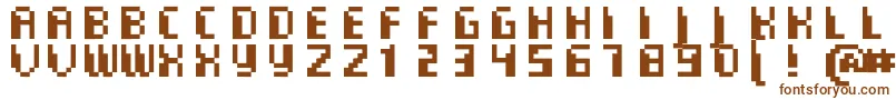 CommoMonospaced Font – Brown Fonts on White Background