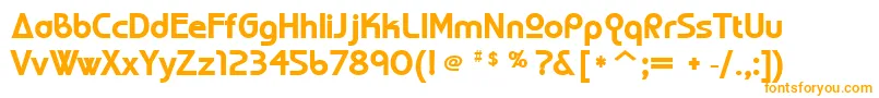 Шрифт Worldofw – оранжевые шрифты