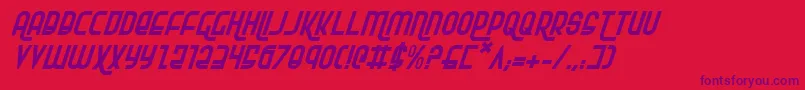 Rokikieri Font – Purple Fonts on Red Background