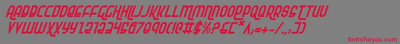 Rokikieri Font – Red Fonts on Gray Background