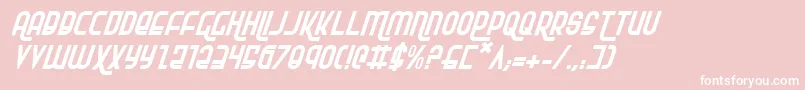 Rokikieri Font – White Fonts on Pink Background