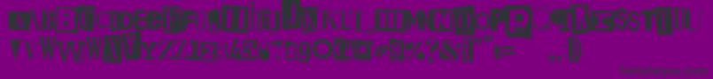 Шрифт Kingsofpacifica – чёрные шрифты на фиолетовом фоне