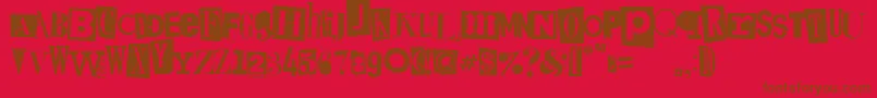 Kingsofpacifica Font – Brown Fonts on Red Background
