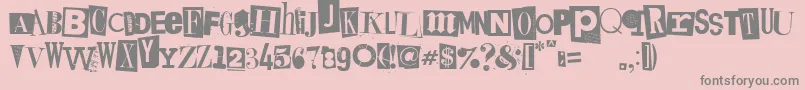 Kingsofpacifica Font – Gray Fonts on Pink Background