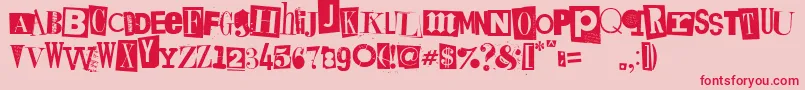 Kingsofpacifica Font – Red Fonts on Pink Background